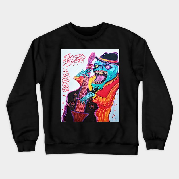 Jazz and Blues Crewneck Sweatshirt by barbosaart